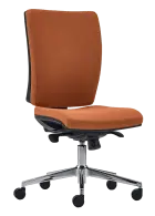 CRYSTAL židle kancelářská, kříž chrom, látka cihlová